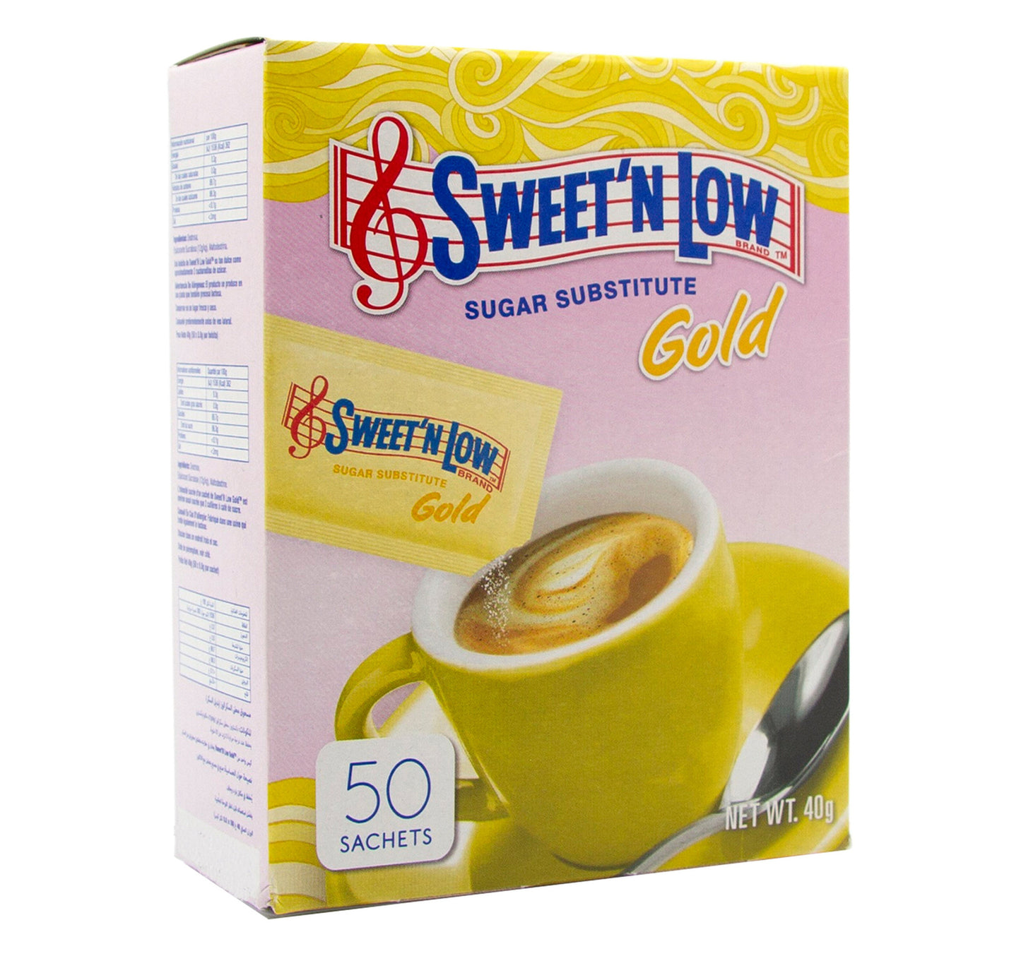 Sweet 'N Low Sugar Substitute Gold 50 pcs