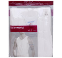 سترة رجالية من القطن المريح من Elite Comfort، مقاس XL، 3 قطع، أبيض، ELXVW