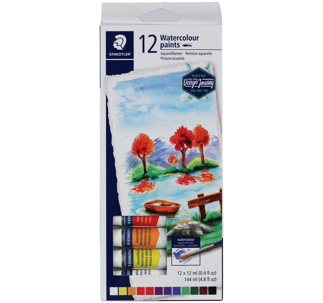 ألوان مائية من ستيدلر 8880، 12 لونًا