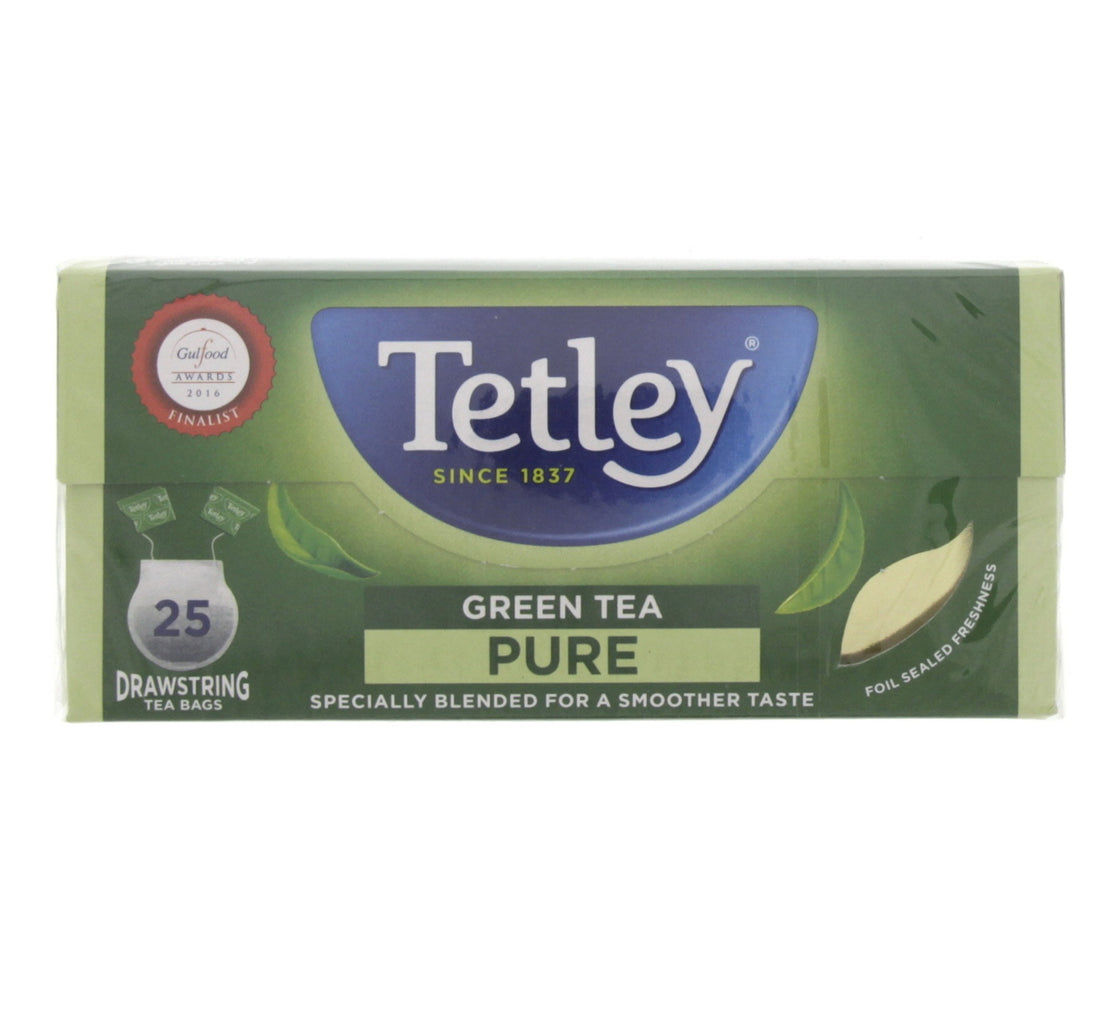 Tetley Green Tea Pure Drawstring Teabags 25 pcs