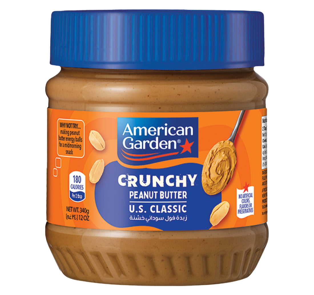 American Garden Vegan & Gluten Free Crunchy Peanut Butter 340 g