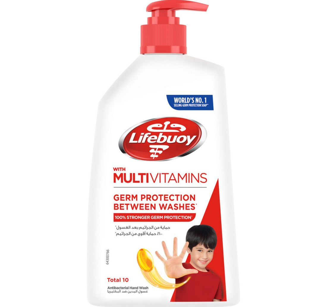 غسول اليدين لايف بوي المضاد للبكتيريا توتال 10، 500 مل