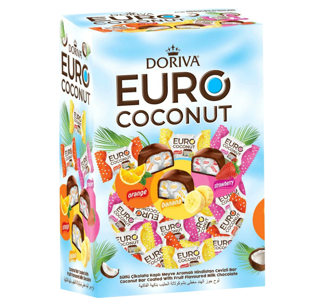 Doriva Euro Coconut Orange, Banana & Strawberry 500 g