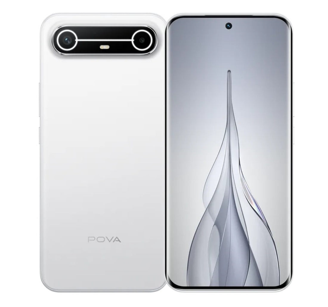 Tecno Pova Slim 5G Smartphone, 8 GB RAM, 256 GB Storage, Slim White