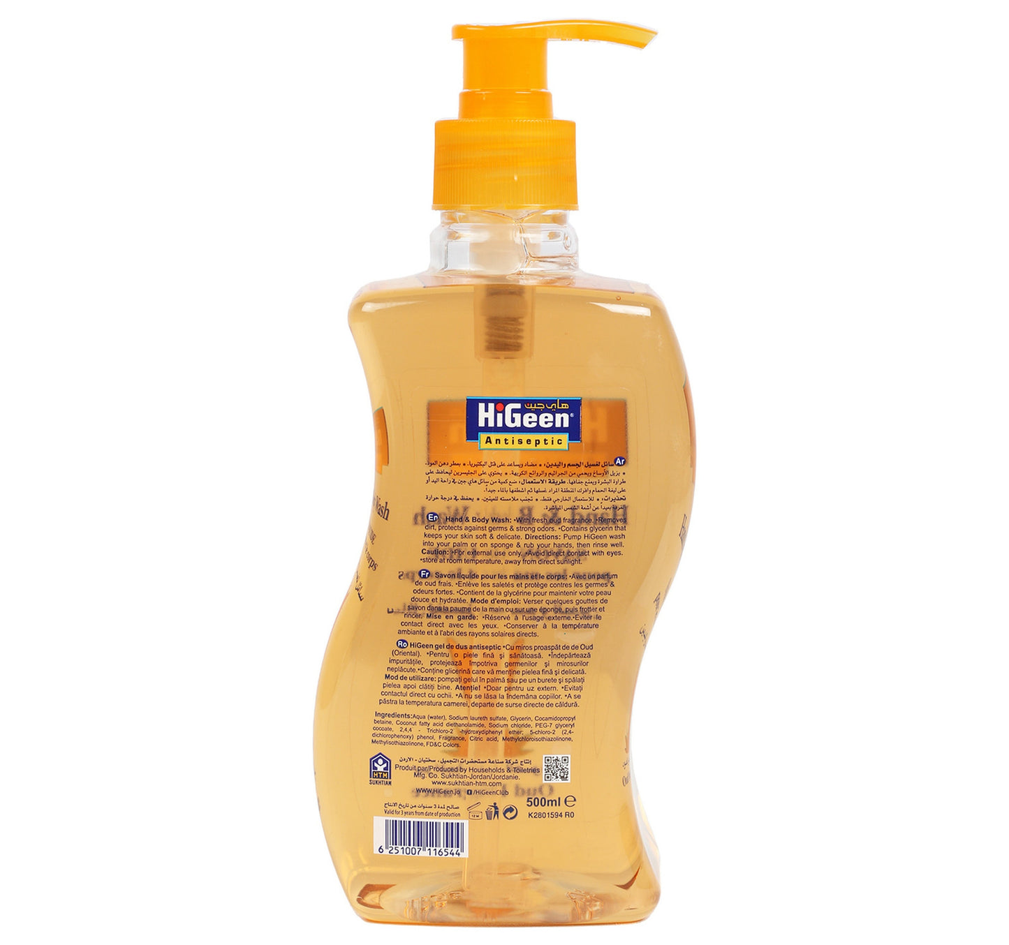 Hi Geen Hand & Body Wash Oud Fragrance 500 ml