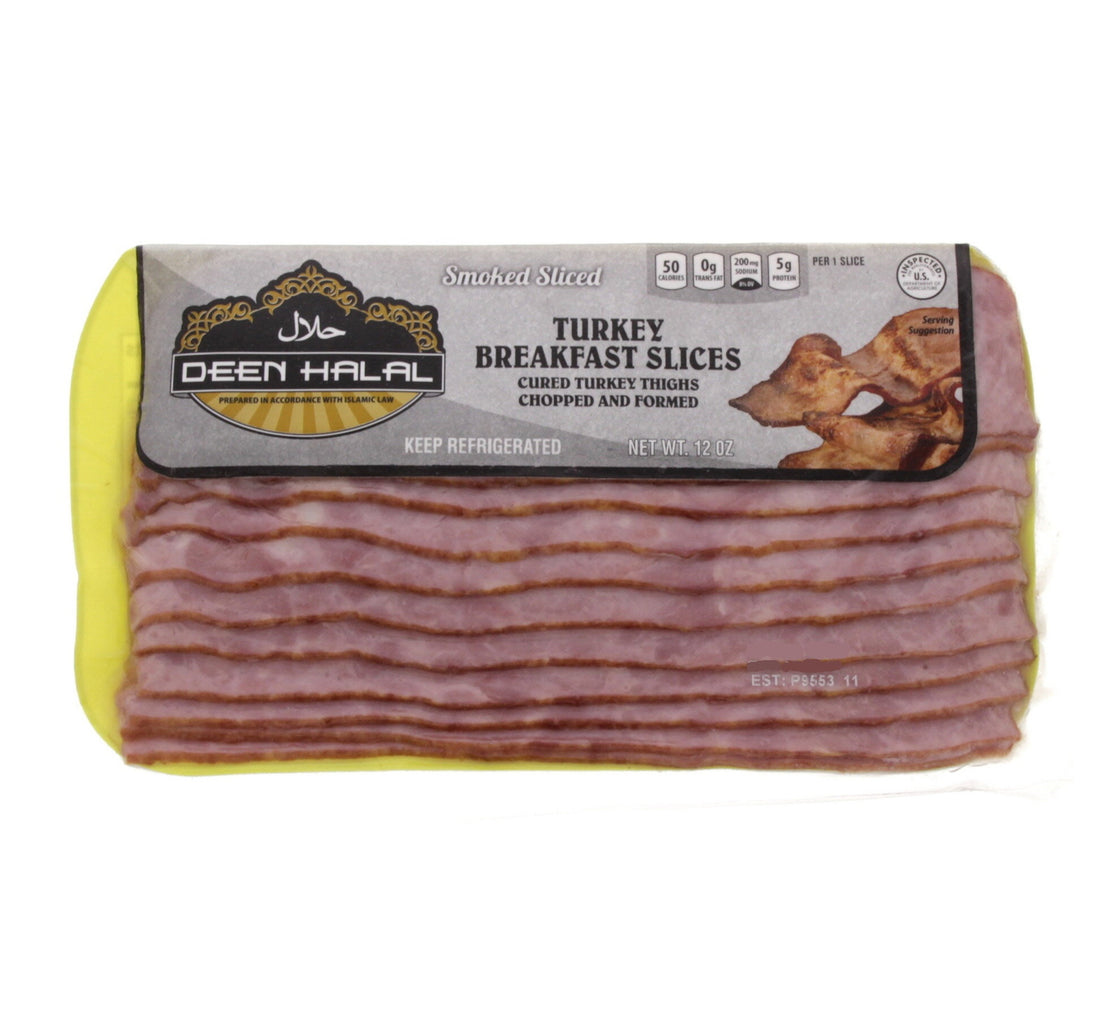 Deen Halal Smoked Turkey Breakfast Slices 340 g