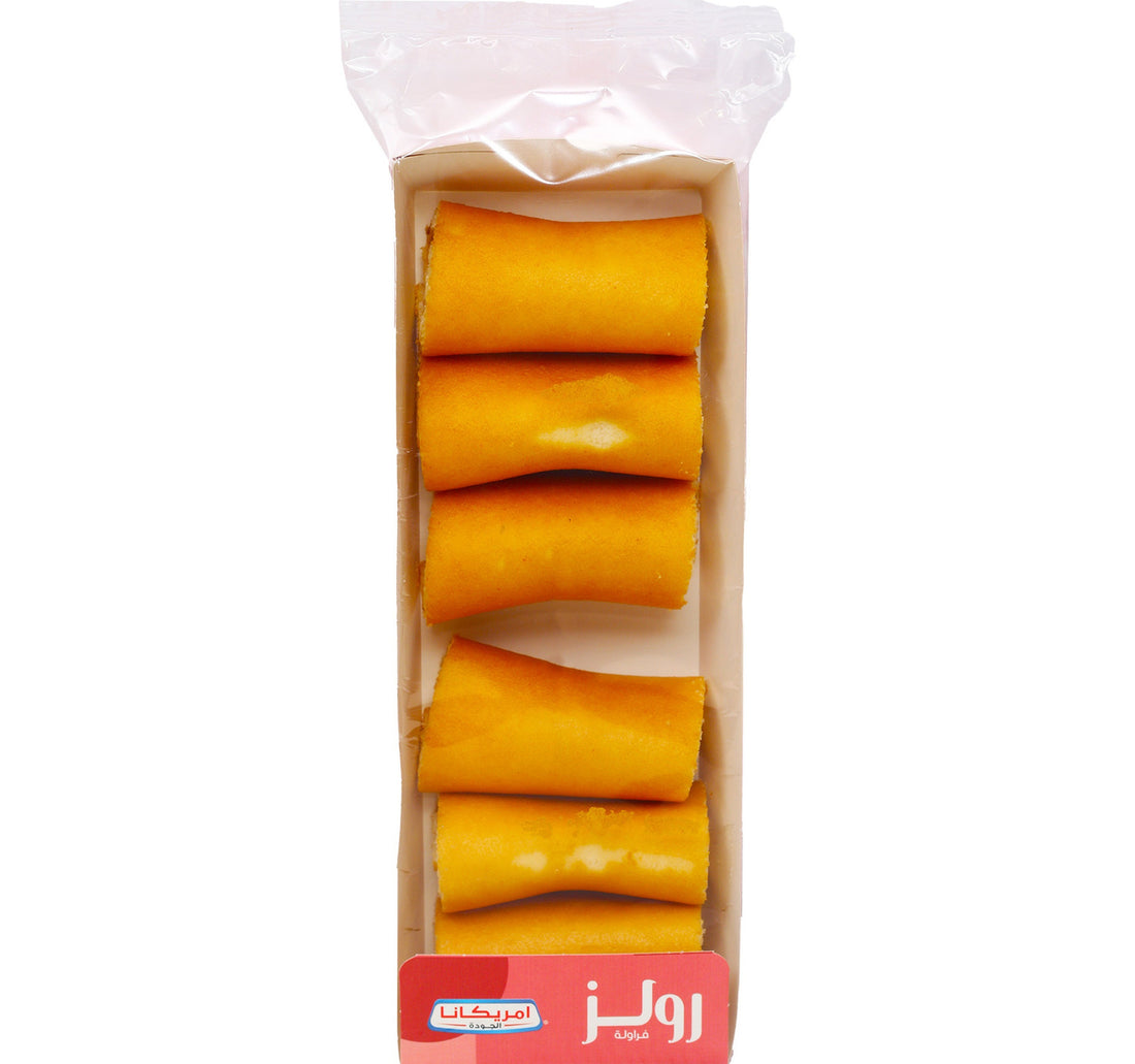 Americana Mini Roll Strawberry Cake 6 pcs 120 g