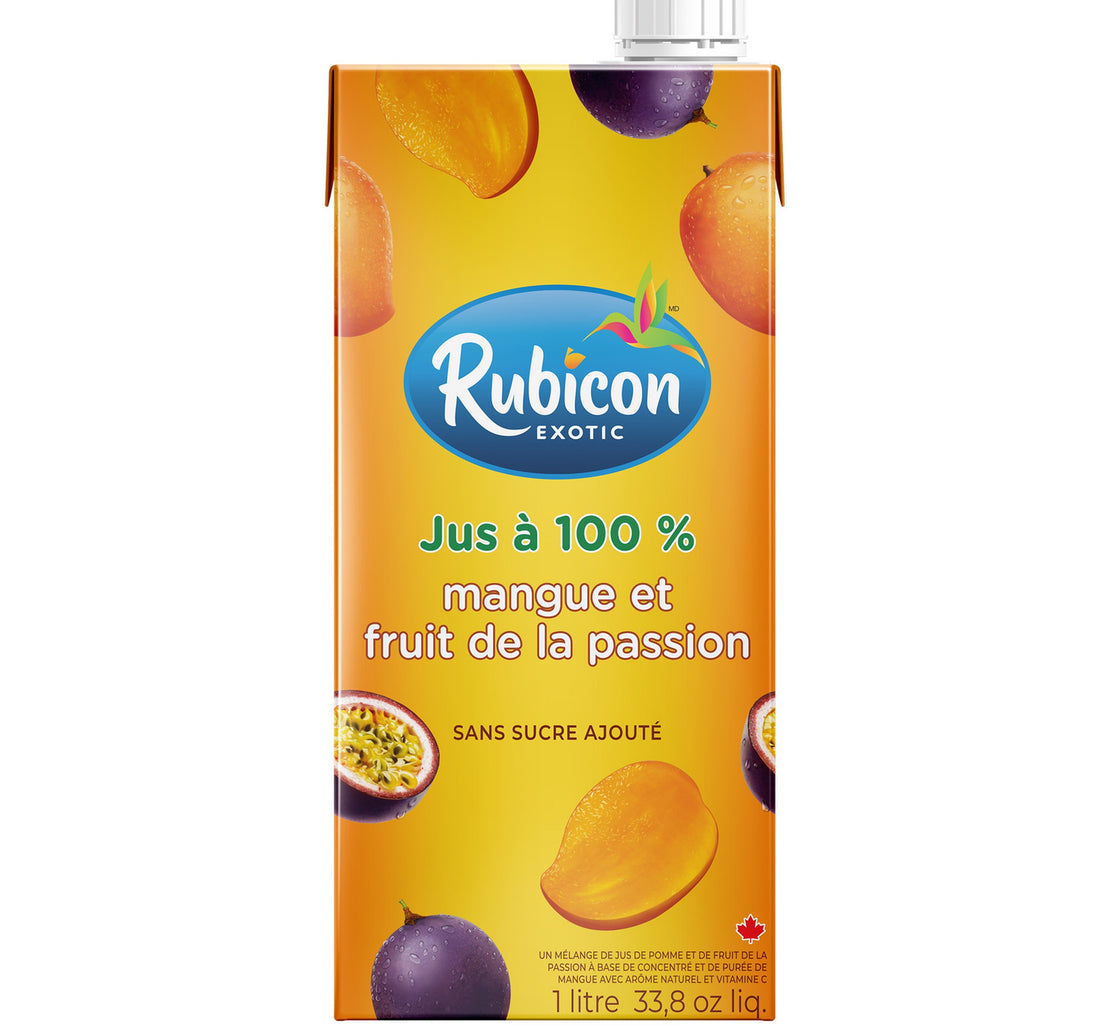 Rubicon Exotic No Added Sugar Mango Passion Fruit Juice 1 Litre