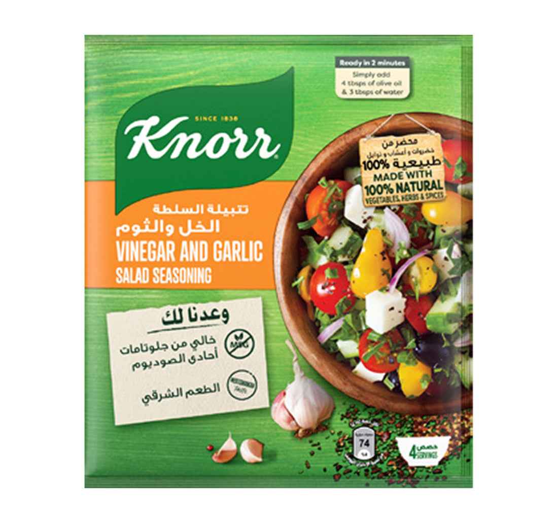 Knorr Vinegar with Garlic Salad Seasoning 4 x 10 g