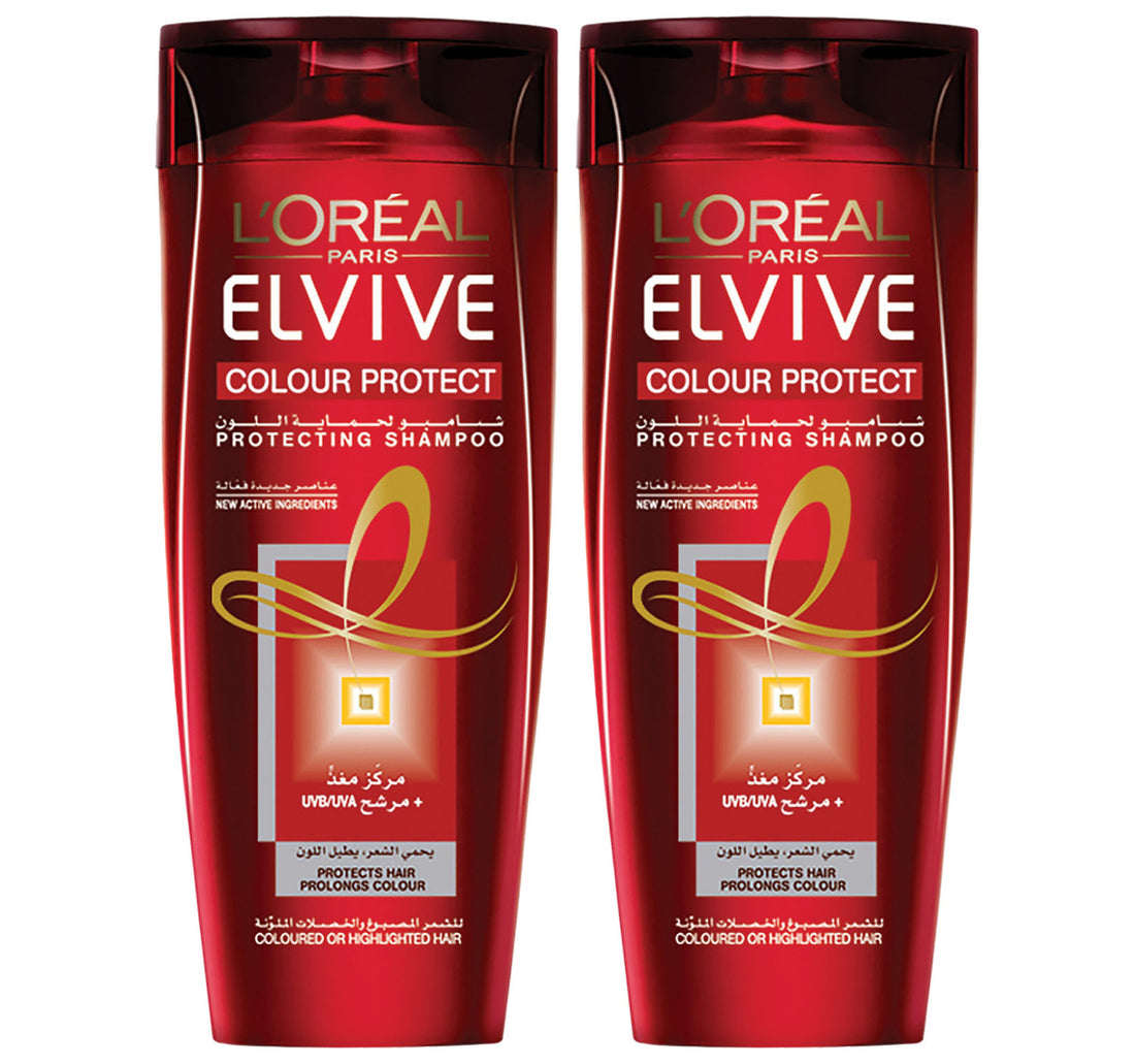 لوريال باريس إلفيف شامبو لحماية اللون عبوة اقتصادية 2 × 400 مل