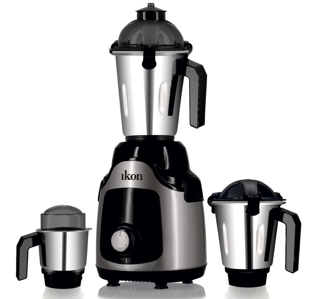 Ikon Mixer Grinder with 3 Jars, 850W, Grey/Black, IK-IN785
