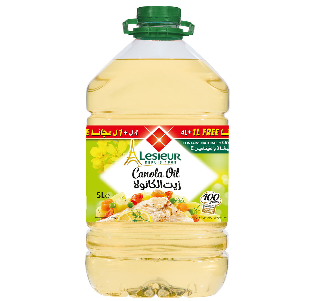 Lesieur Canola Oil 4 Litres + 1 Litre