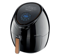 Kenwood Air Fryer 5.5 Litre, only 1 oil spoon, HFP50, Touch Screen Display, Black/ Rose Gold, 1 Years Warranty