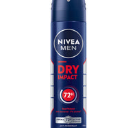 Nivea Men Dry Impact Anti-Perspirant Deodorant for Men with 72H Protection Spray 150 ml