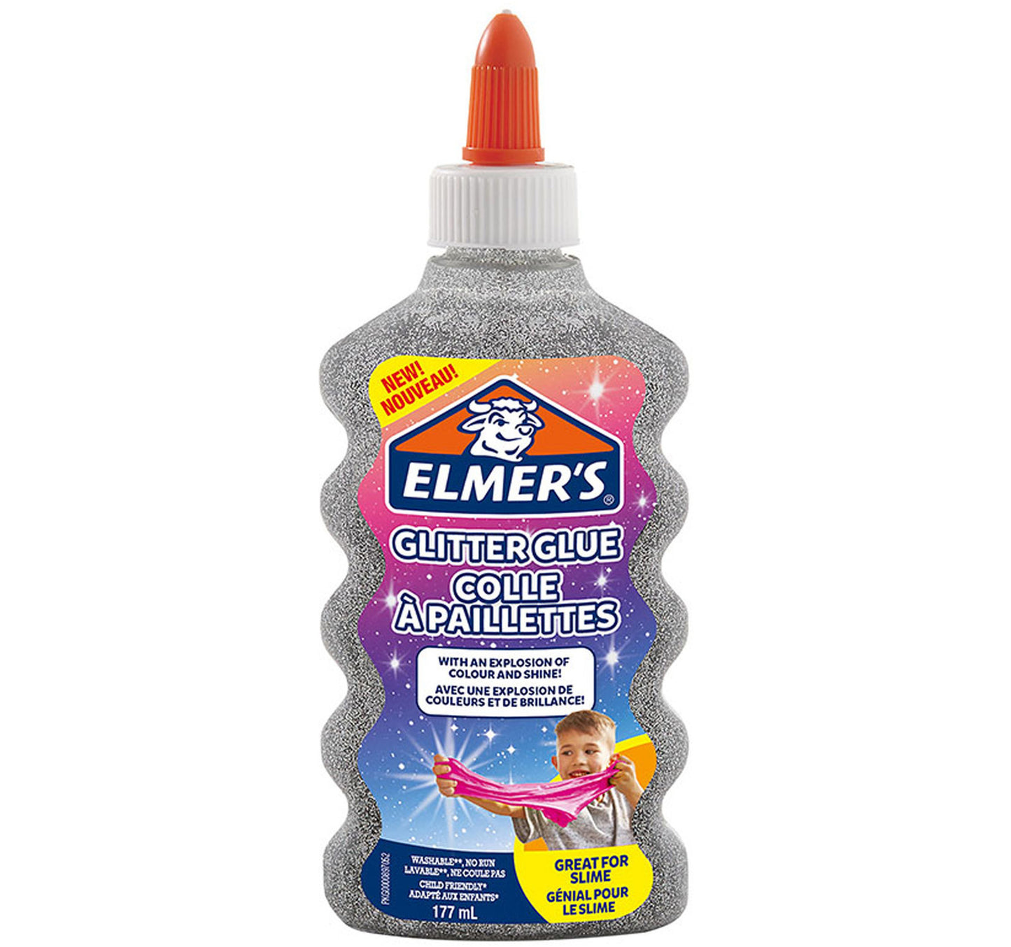 Elmer's Glitter Glue 177ml Silver