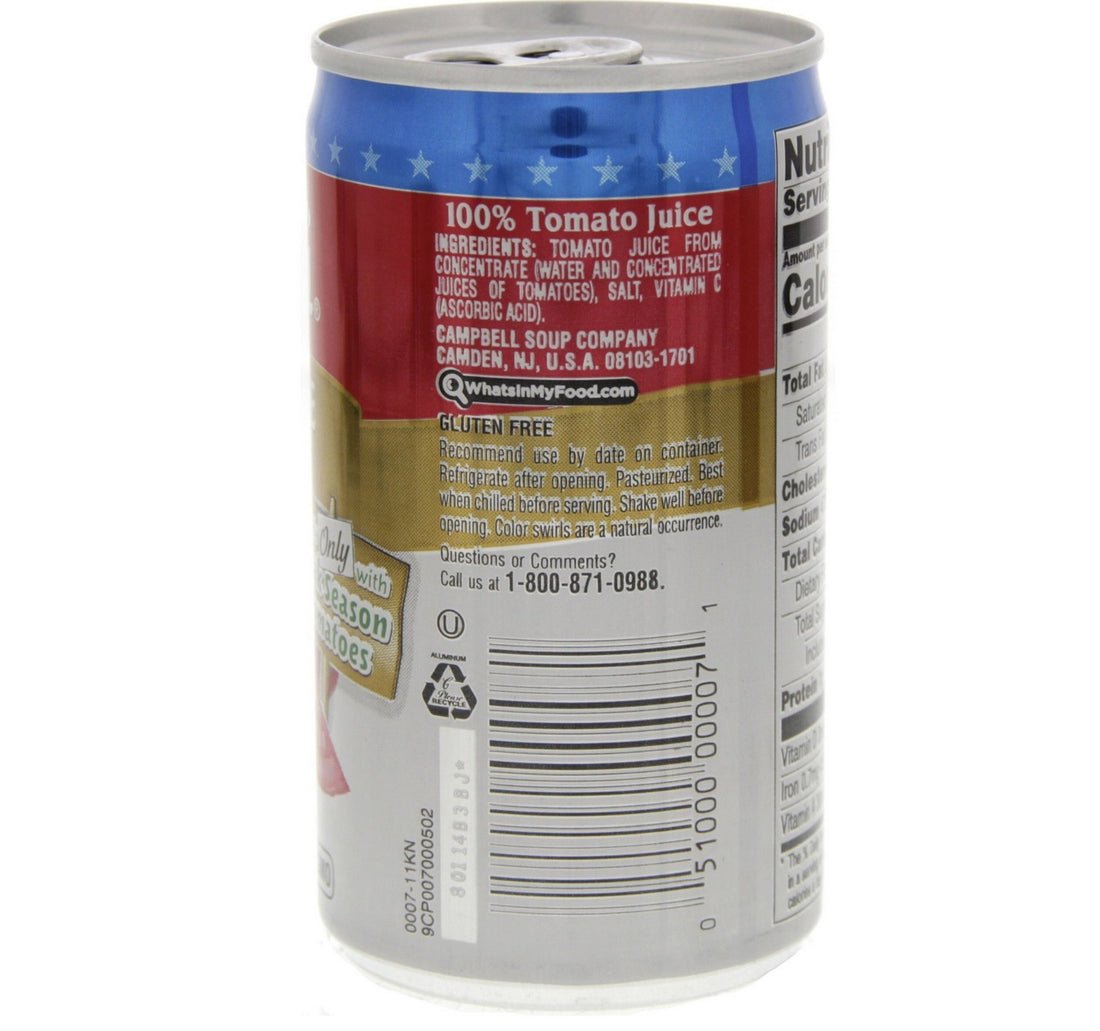 Campbells Tomato Juice From Concentrate 163 ml