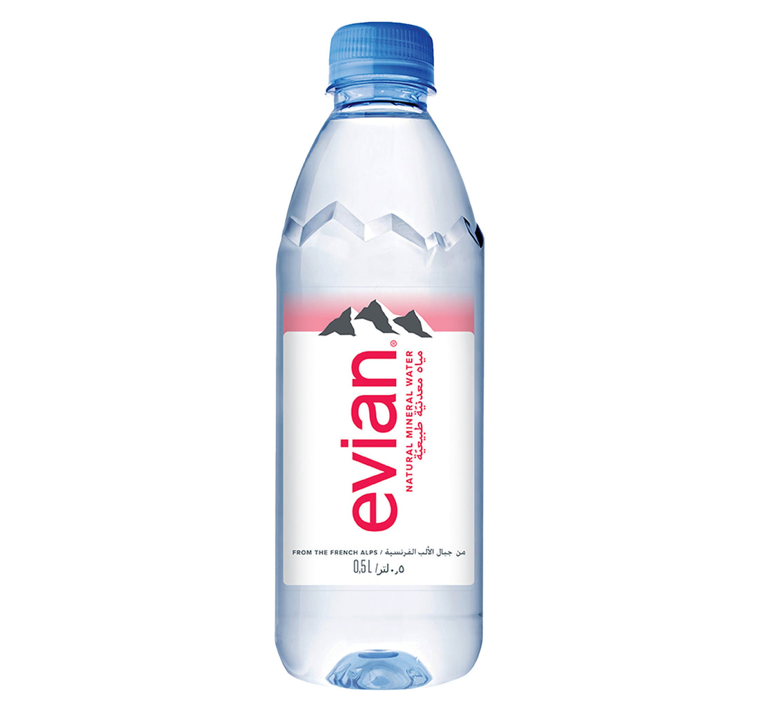 Evian Natural Mineral Water 6 x 500 ml