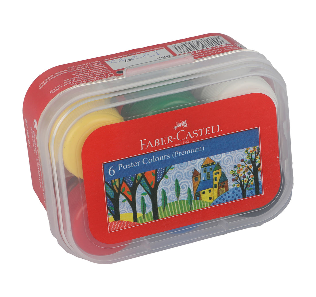ألوان ملصقات فابر كاستل، 6 قطع، 10 مل، 141006