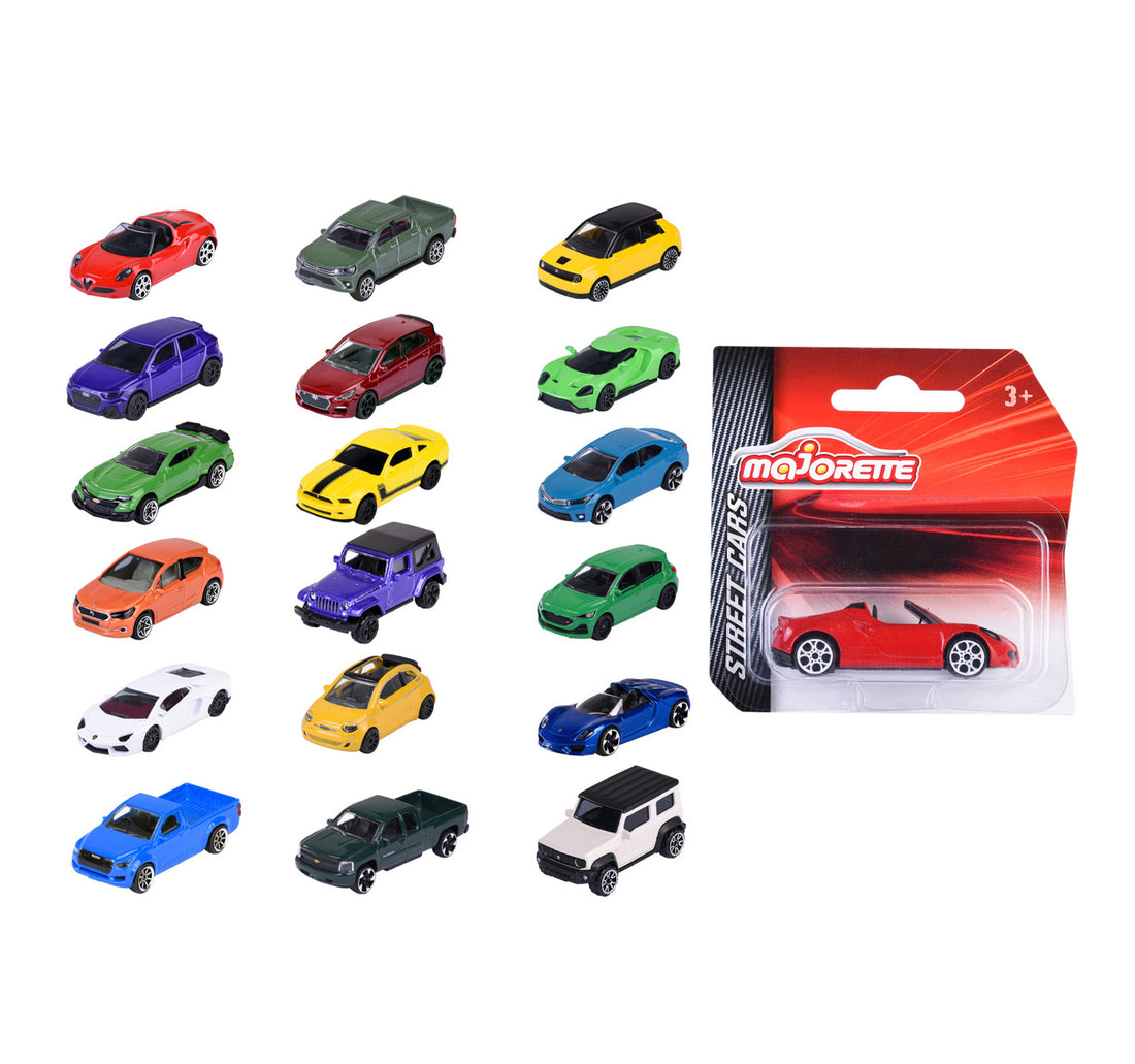 Majorette Street Cars Set, 18 pcs, Assorted, 212053051