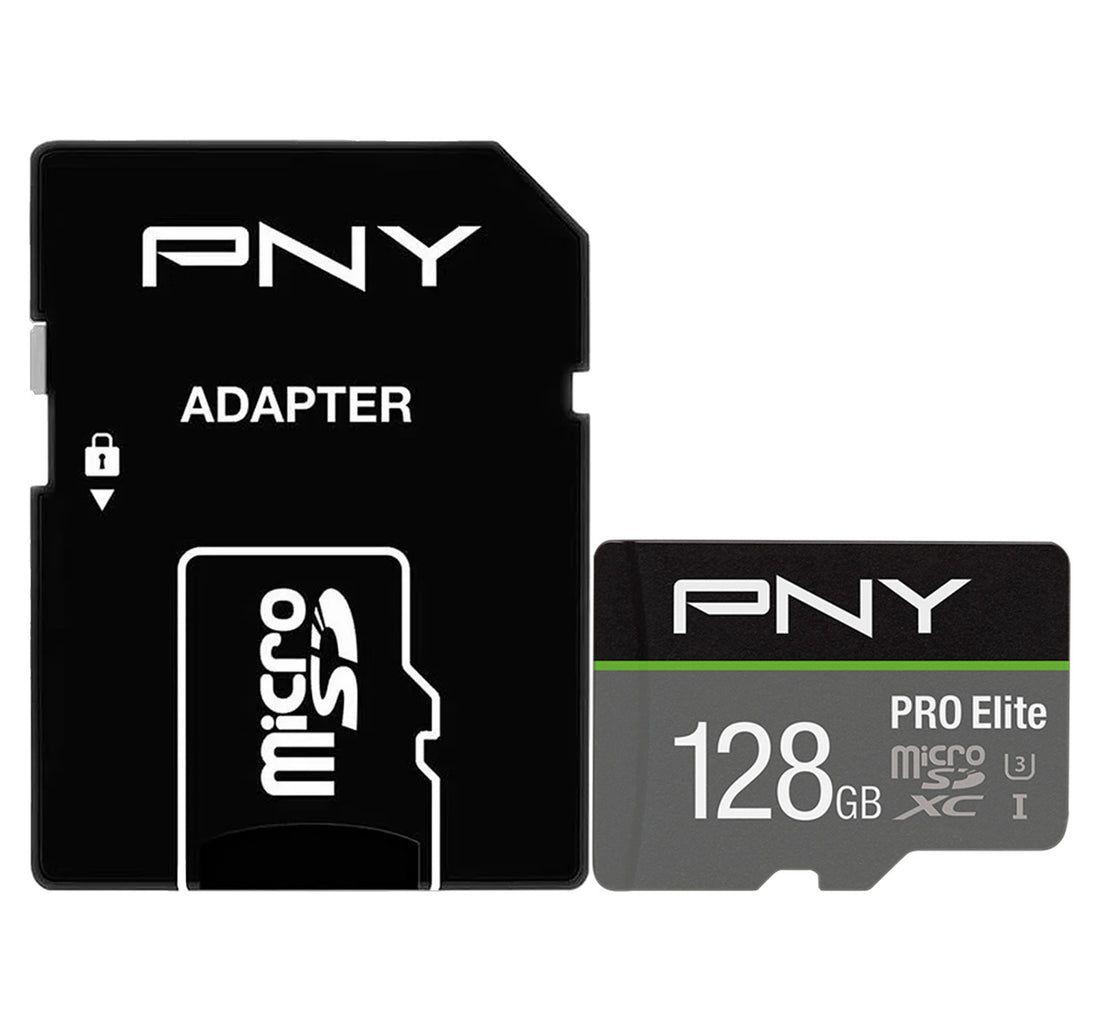 بطاقة ذاكرة فلاش مايكرو إس دي PNY PRO Elite Class 10 U3 V30، سعة 128 جيجابايت، P-SDU128V31100PRO-GE
