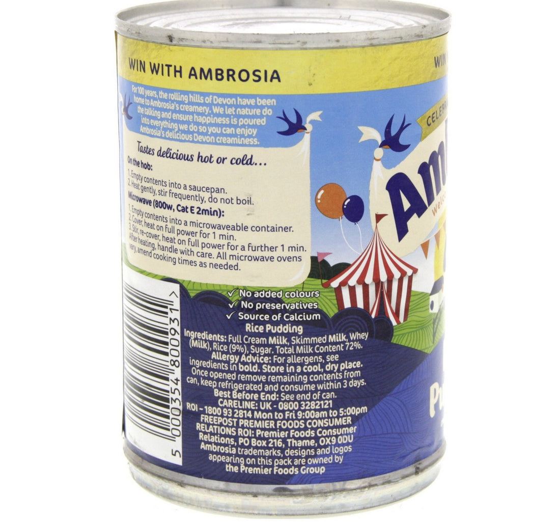 Ambrosia Rice Pudding Creamy And Delicious 400 g