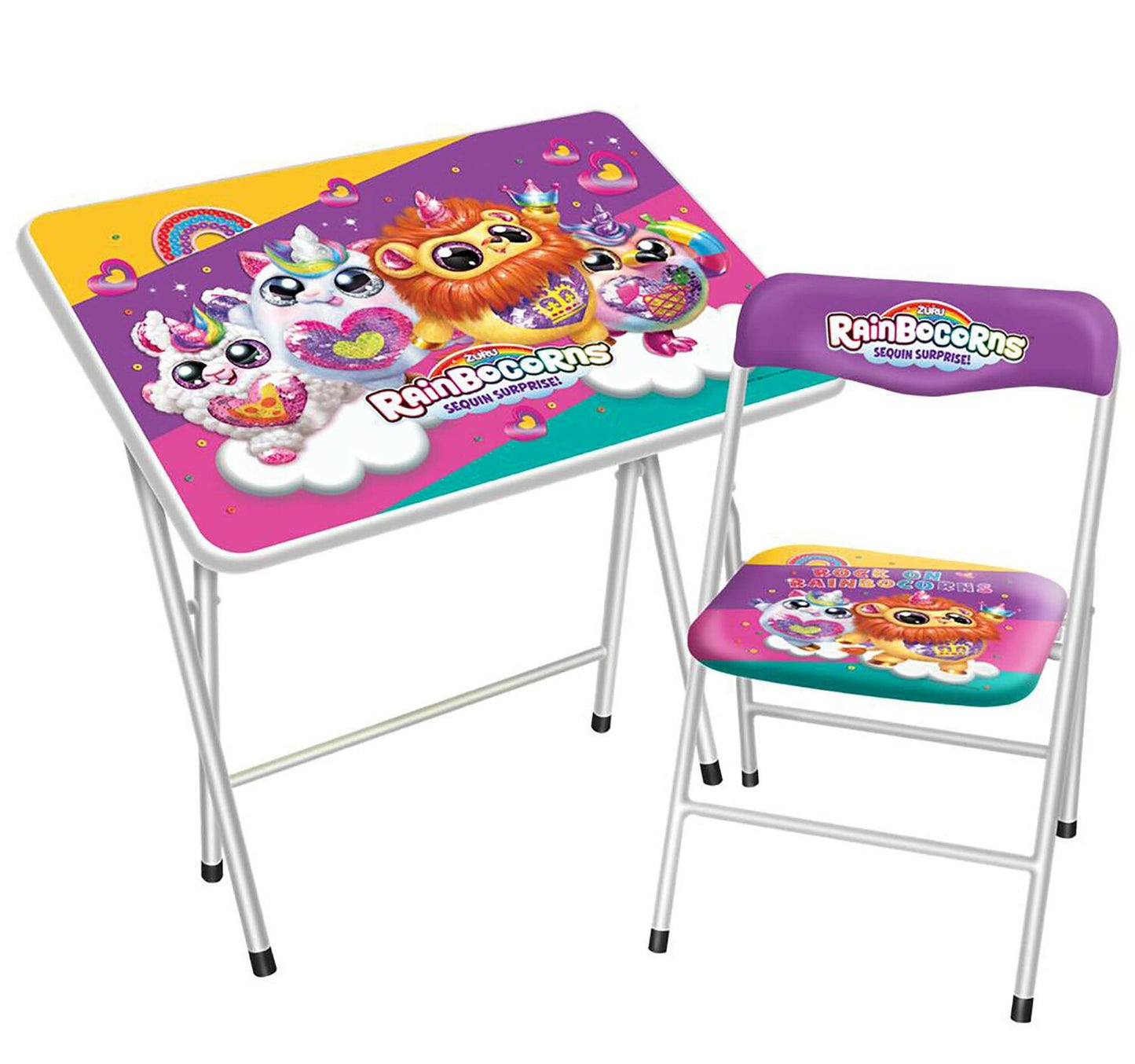 Rainbow Corns Kids Study Table & Chair, FKTCH1112