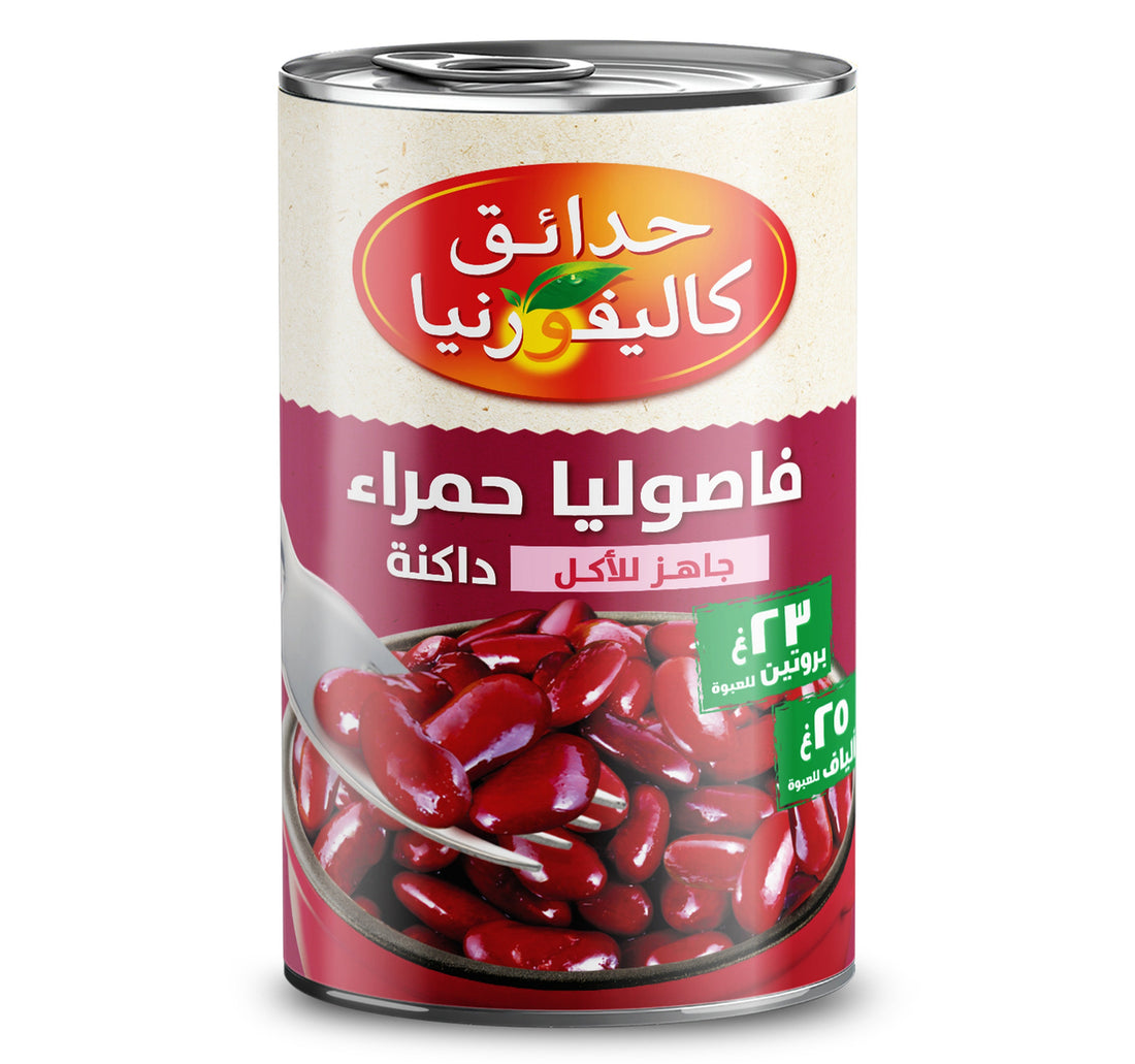 فاصوليا حمراء داكنة جاهزة للأكل خالية من الغلوتين من حدائق كاليفورنيا، 400 غرام