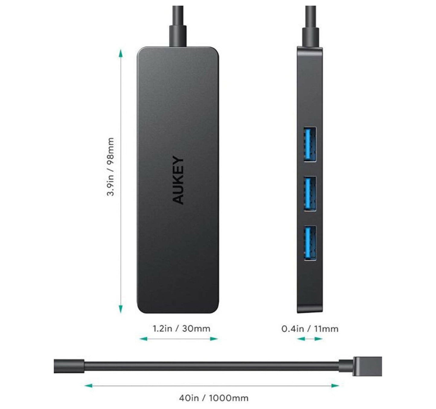 Aukey 4Port USB 3.0 Hub CB-H37