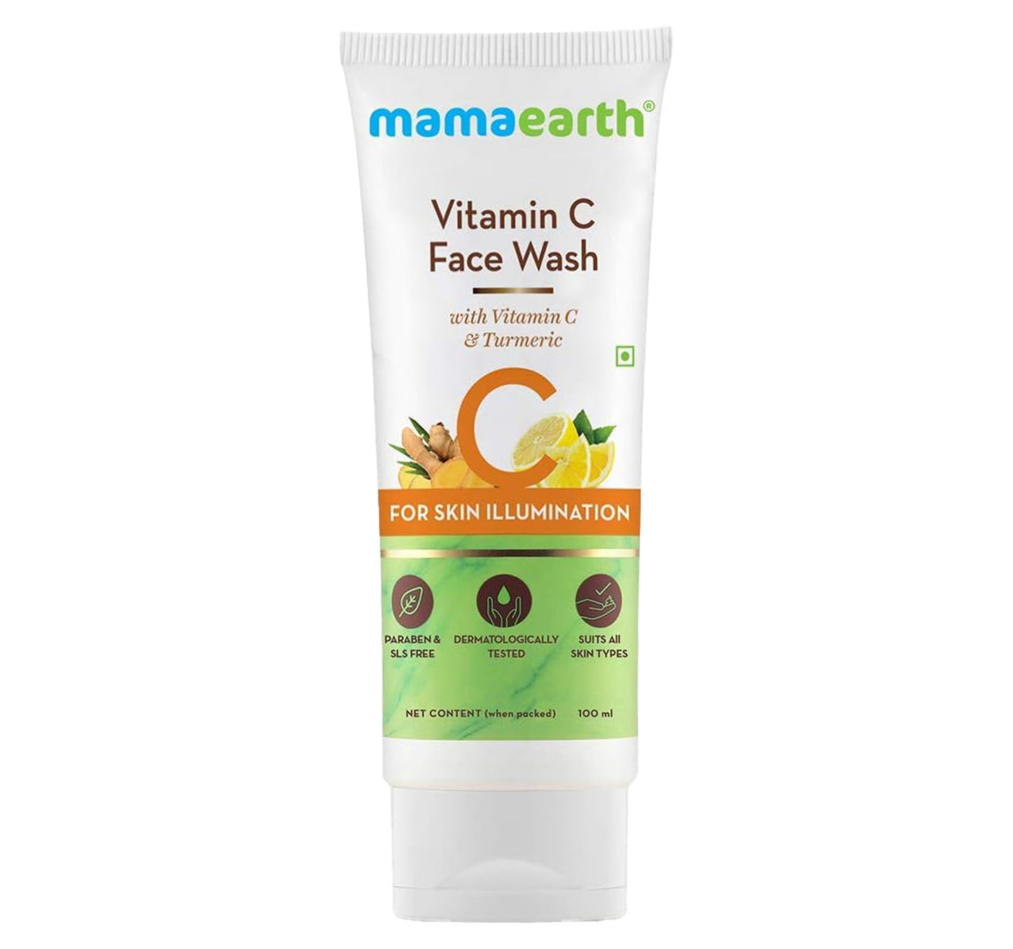 Mamaearth Vitamin C & Turmeric Face Wash 2 x 100 ml
