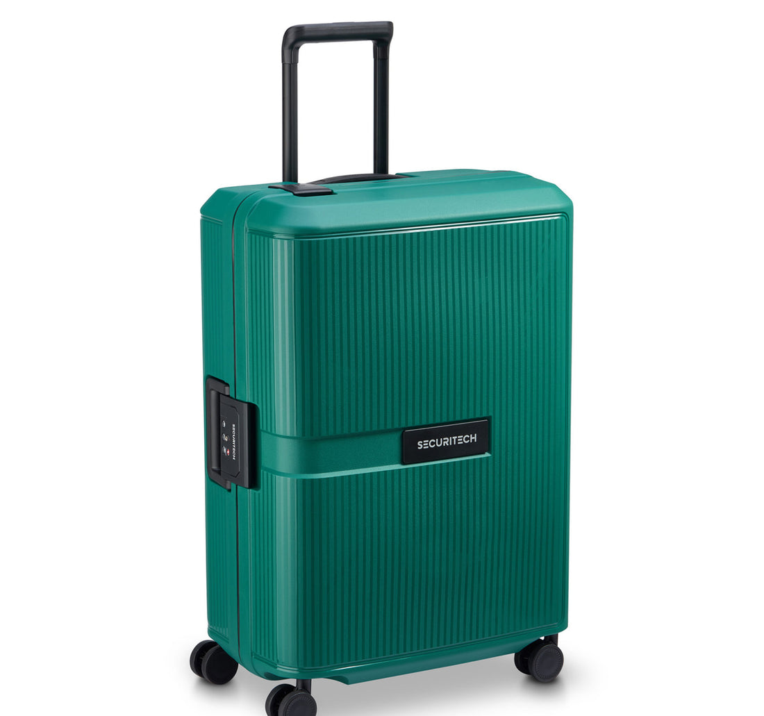 عربة ديلسي سيكيوريتيك ستون ذات العجلات الأربع الصلبة، 82 سم، لون أخضر