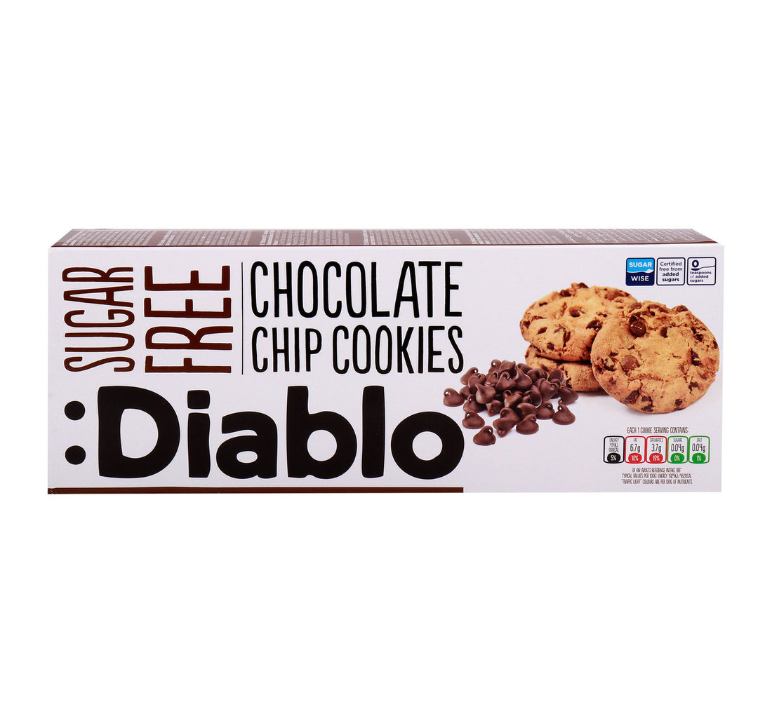 Diablo Chocolate Chip Cookies Sugar Free 130 g