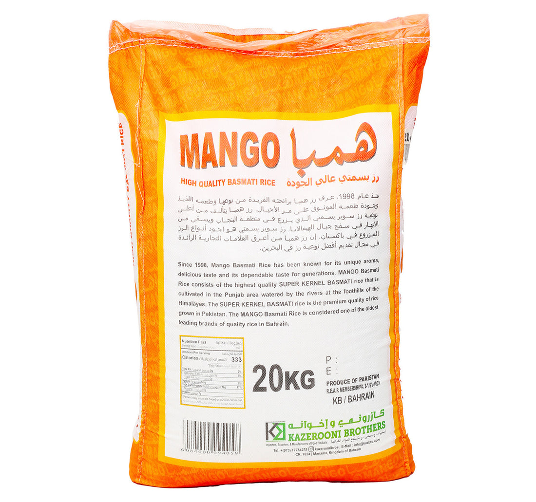 Mango Basmati Rice 20 kg