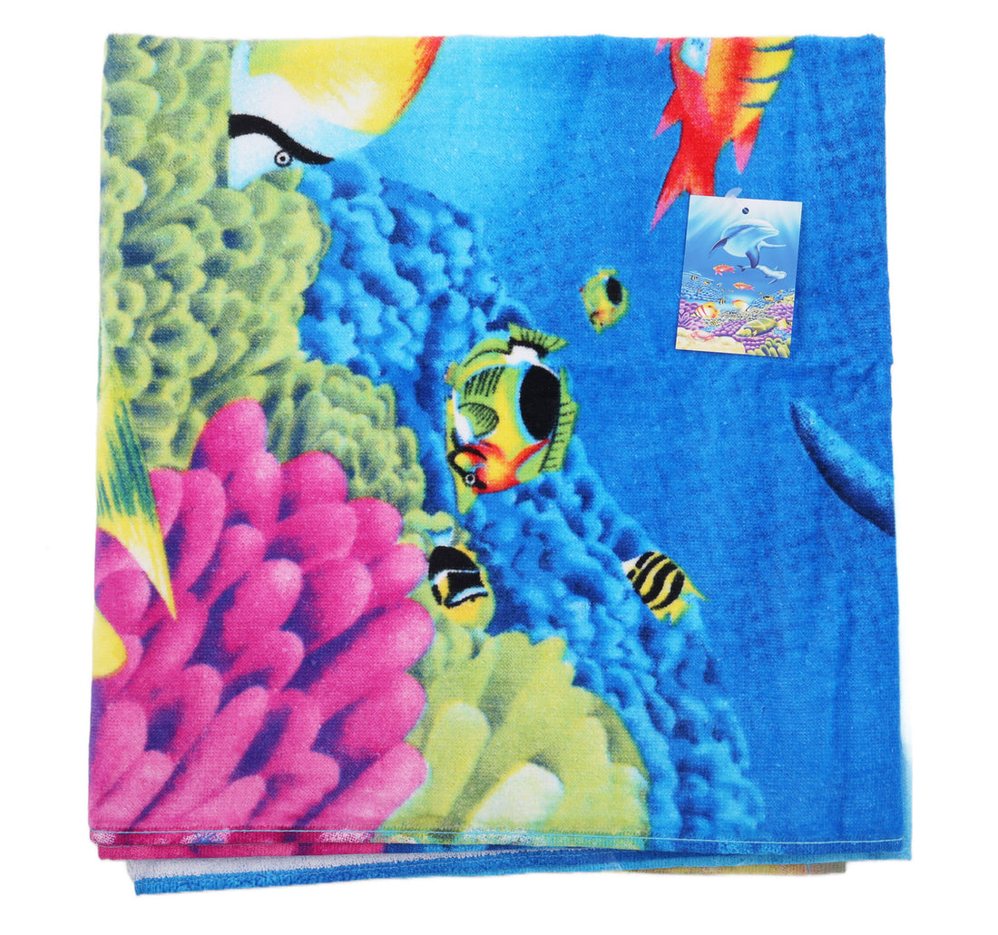 Maple Leaf Home Beach Towel Cotton Printed 70 x 140cm 06