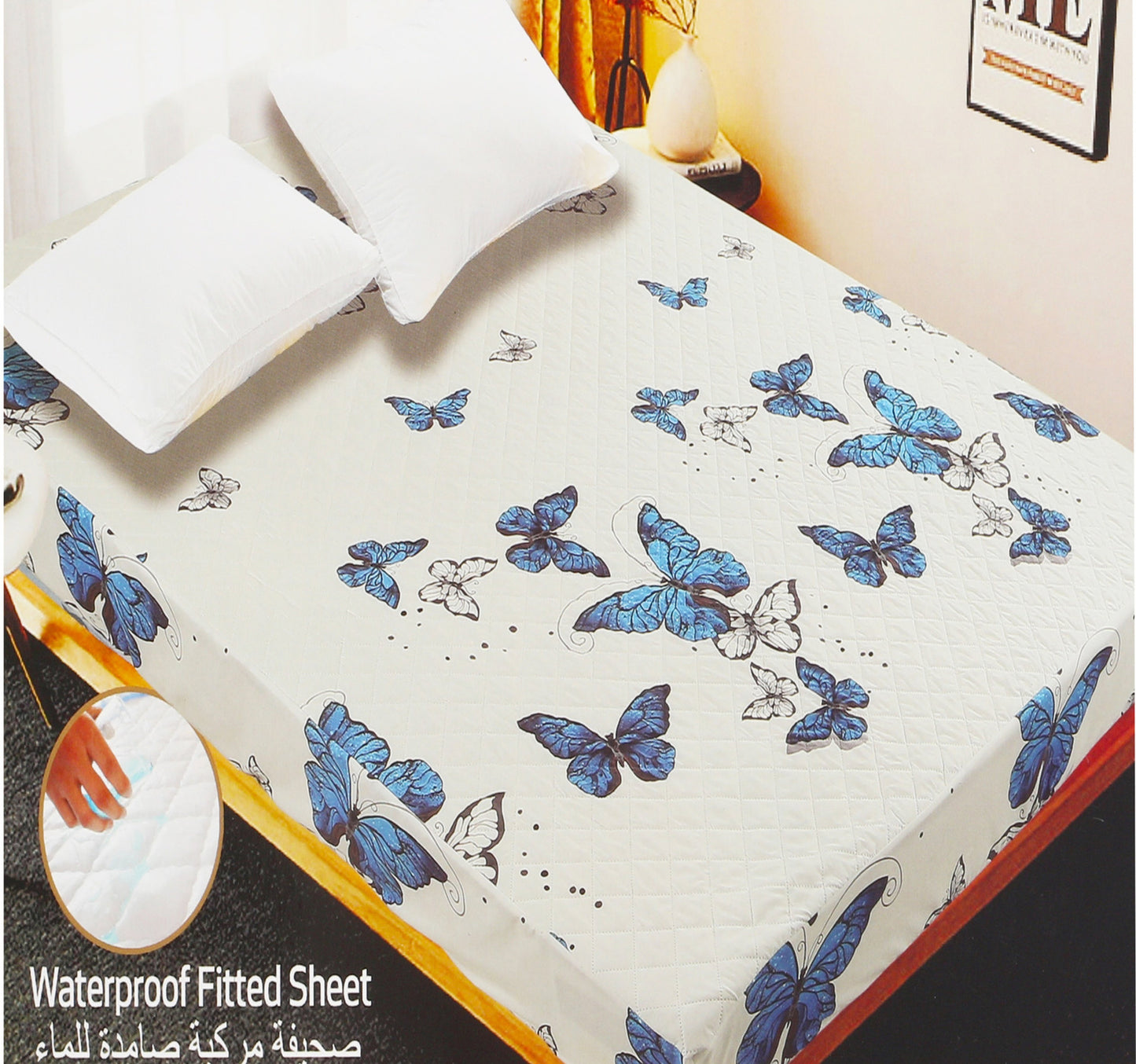 Maple Leaf Home Waterproof Fitted Sheet 180 x 200 + 30cm Assorted Colours