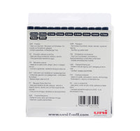 Uni-Ball Pin Fineliner Drawing Pen 12pcs PIN200BK