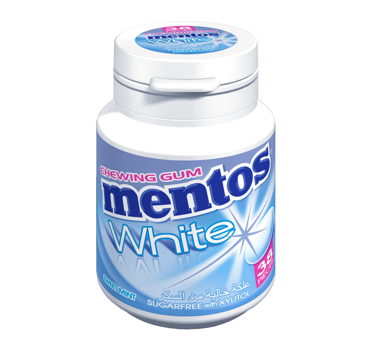 Mentos White Sweetmint Flavour Sugar Free Chewing Gum 54 g