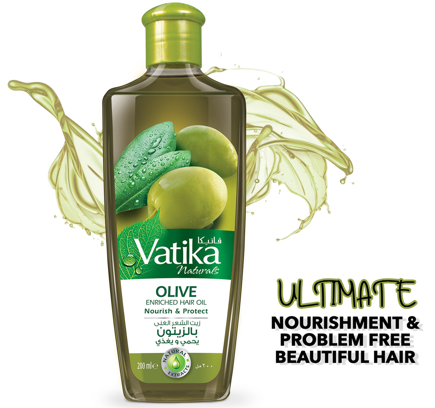 Vatika Naturals Olive Enriched Hair Oil Nourish & Protect 300 ml
