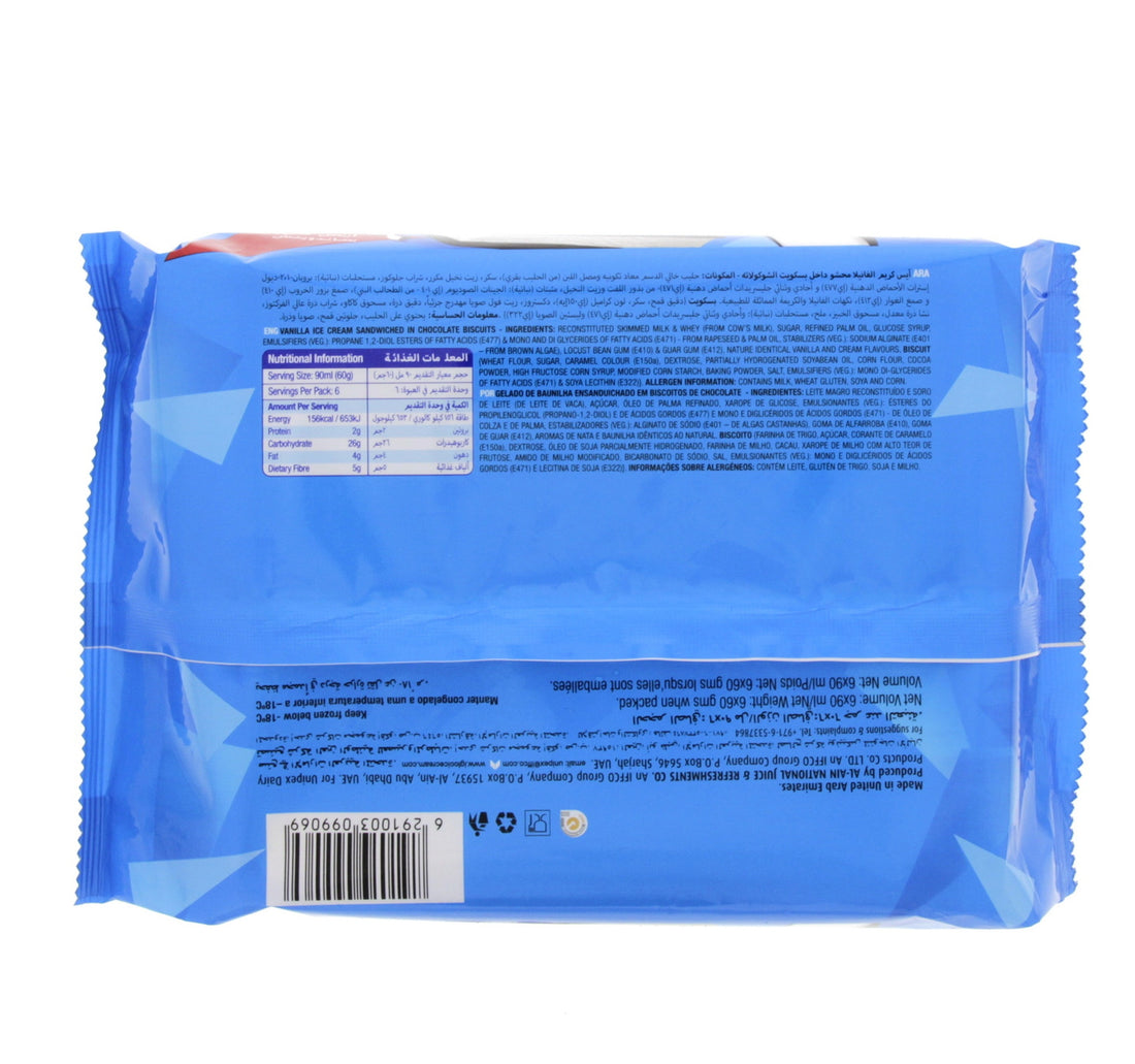 Igloo Evens Vanilla Sandwich 6 x 90 ml