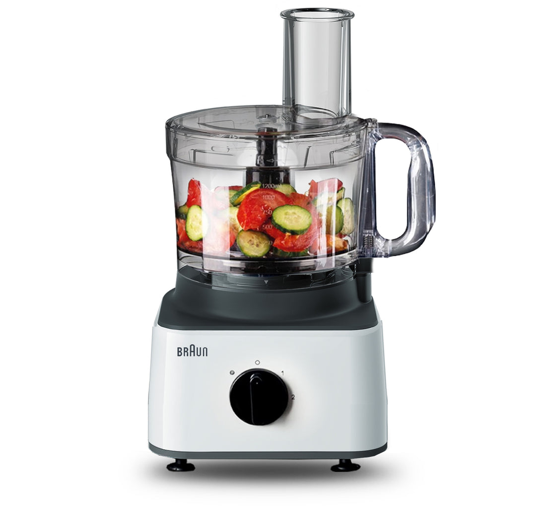 Braun Food Processor, 750W, White, FP0132WH