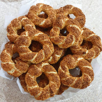 Simit (Turkish Sesame Bread Ring) Firin