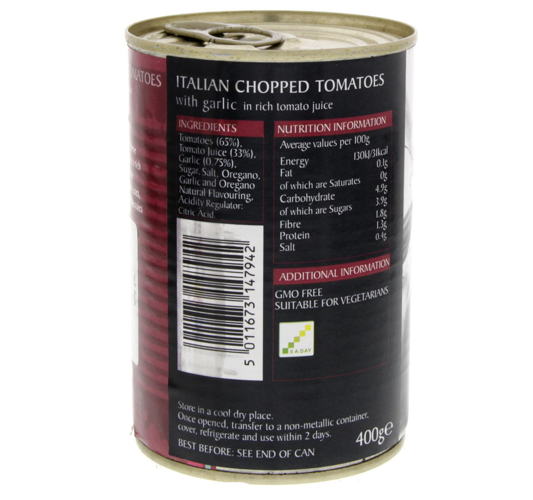 Mr. Organic Italian Organic Chopped Tomatoes 400 g