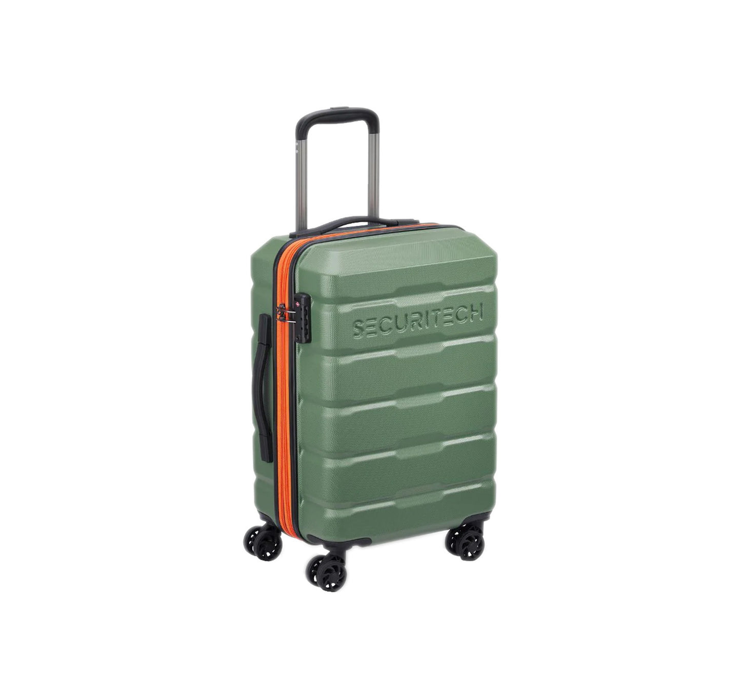 Delsey Securitech Citadel 4Wheel Hard Trolley 54cm Green