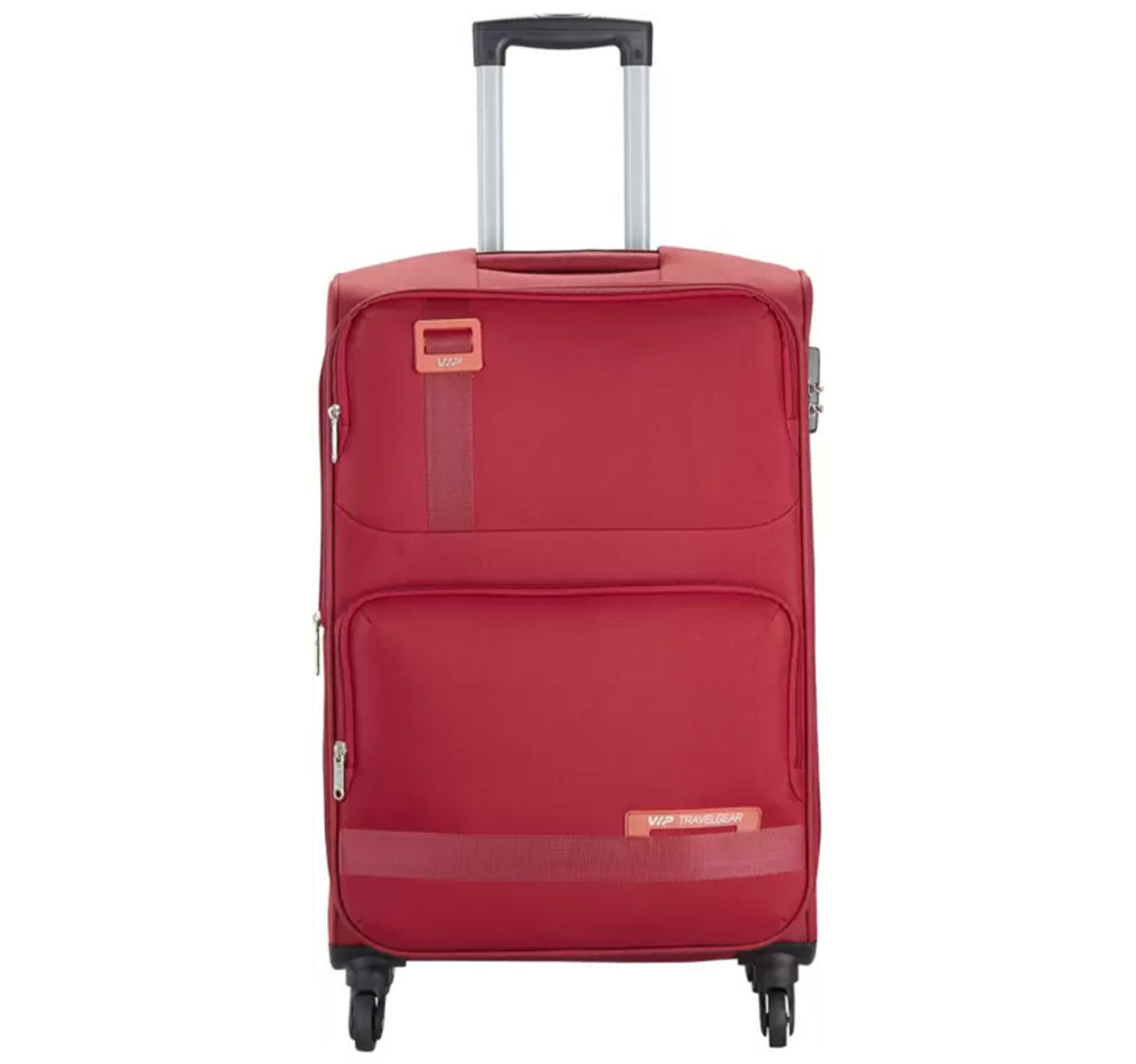 VIP Domina 4 Wheel Soft Trolley 69cm Red + Duffle Bag