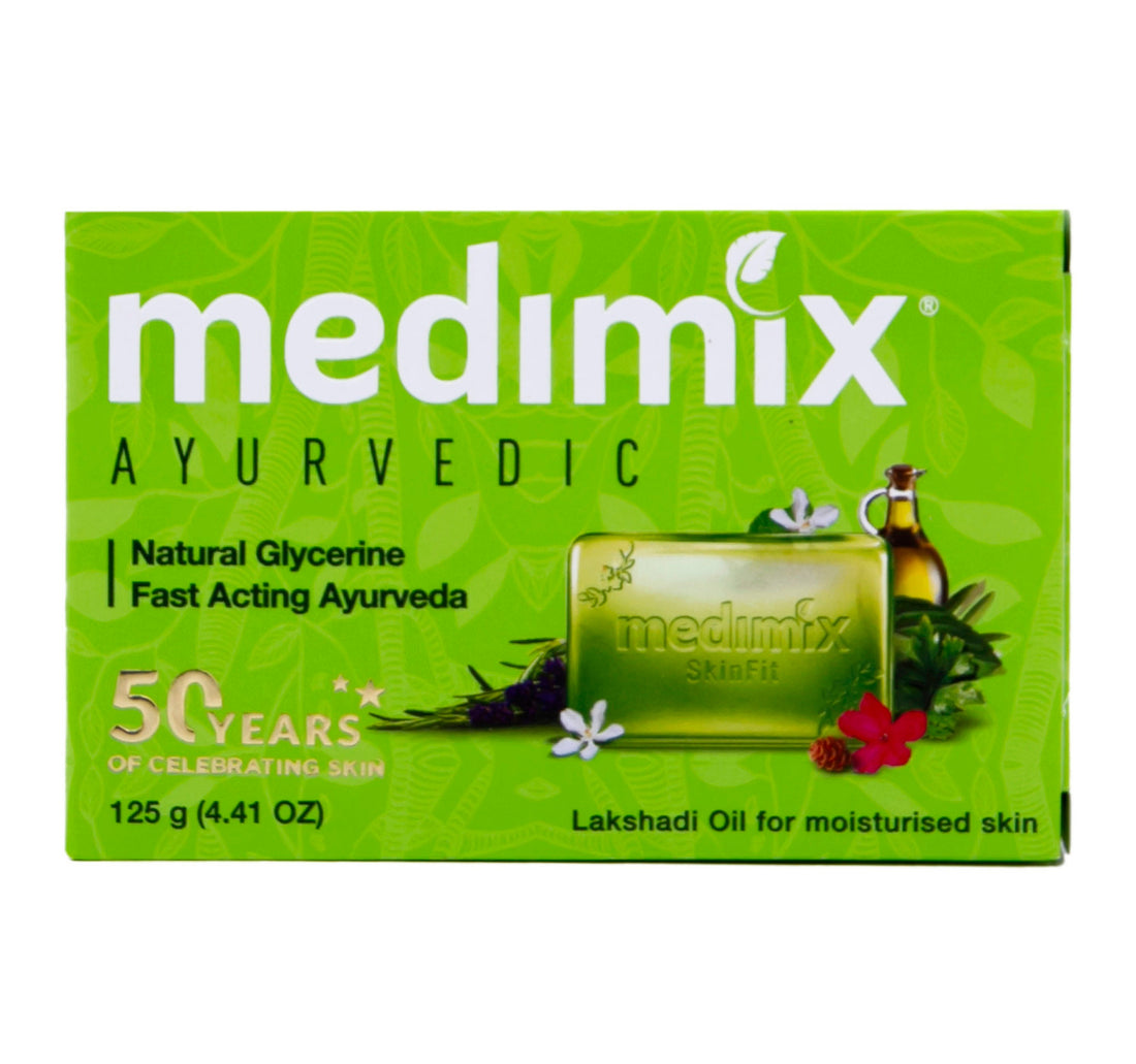 صابون زيت لاكشادي بالجلسرين الأيورفيدي ميديميكس 125 جم