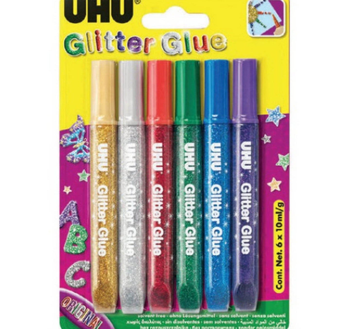 UHU Glitter Glue 6's