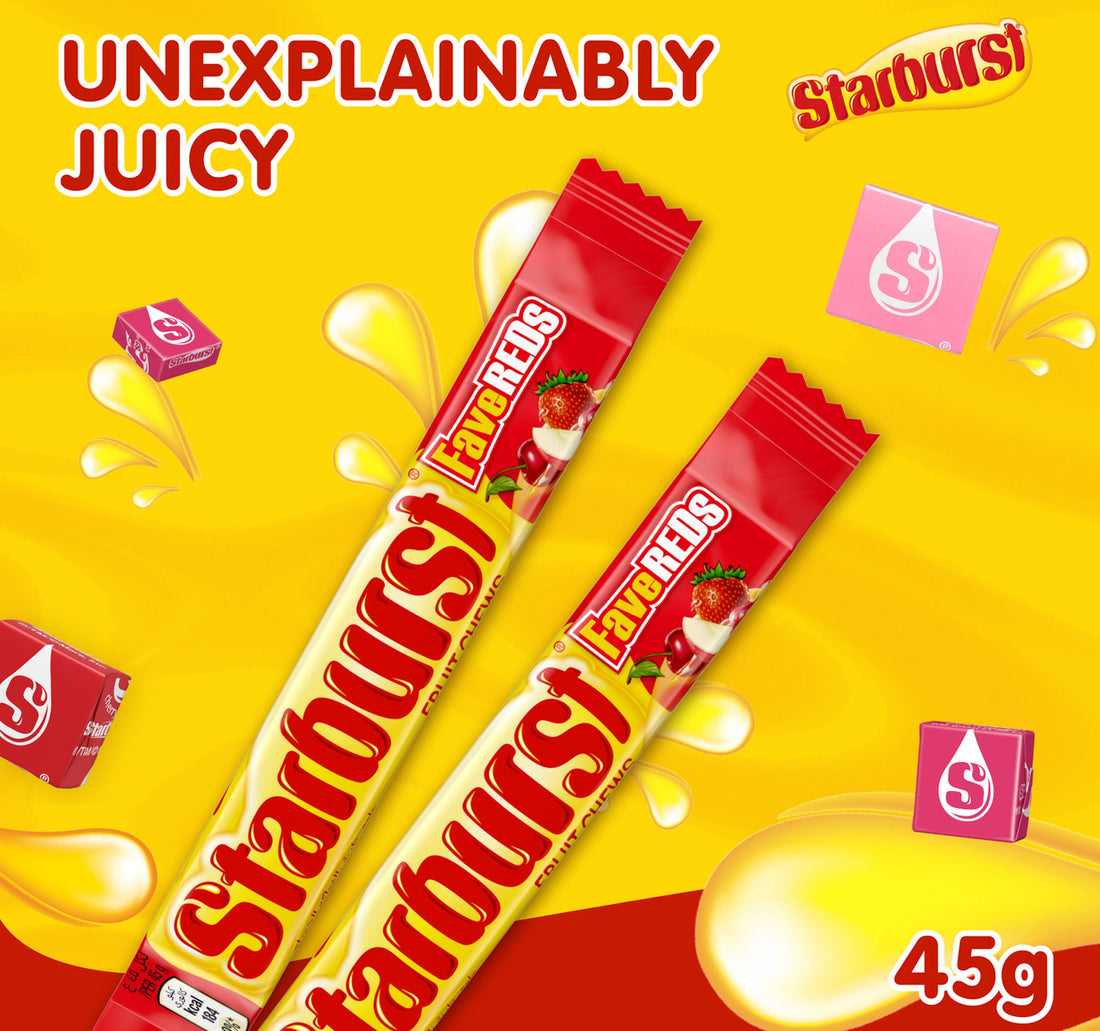 Starburst Fave Reds Fruit Chews Candy 45 g