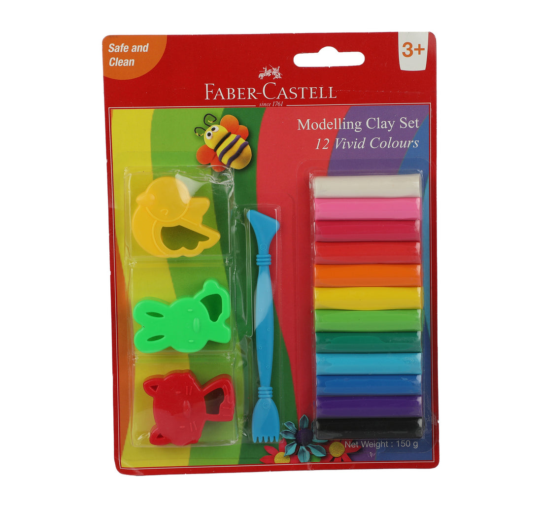 Faber-Castell Modeling Clay Set 12Pcs