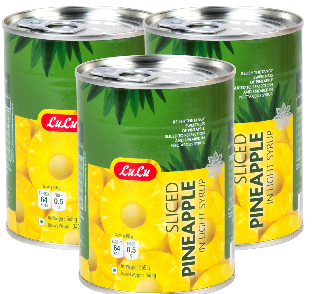 LuLu Sliced Pineapple in Light Syrup 3 x 565 g