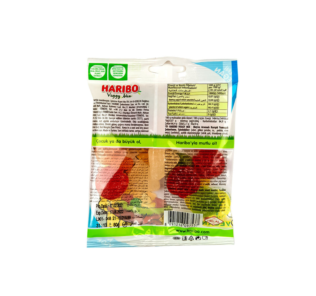 Haribo Veggy Mix Jelly 80 g