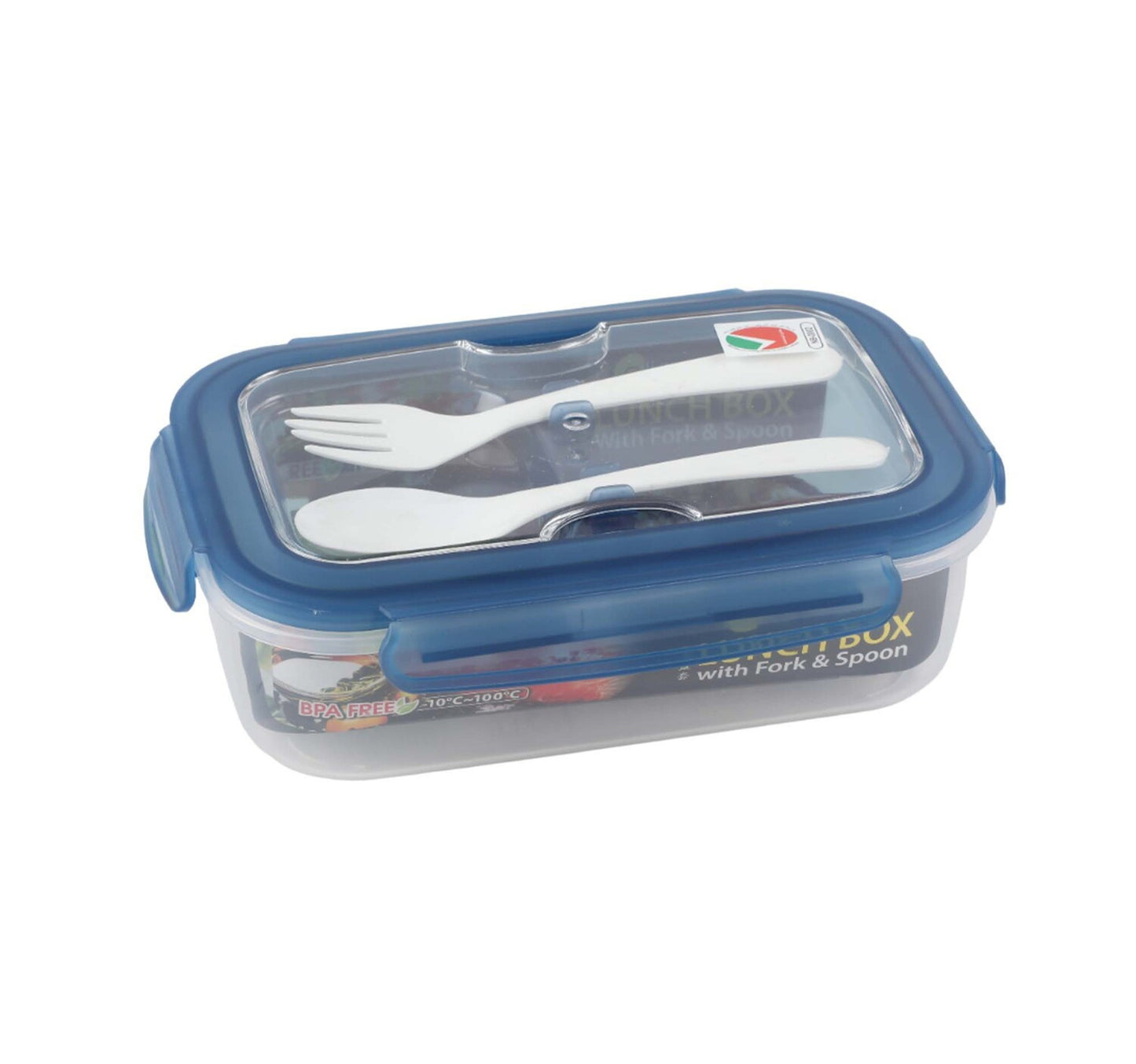 Elianware Lunch Box With Fork&Spoon E-675 1.3 Ltr